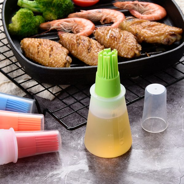Barbecue Oil Brush Oil Dispenser With Brush - Image 5