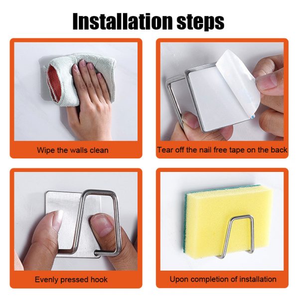 Kitchen Sponges Self Adhesive Sink Drain - Image 5
